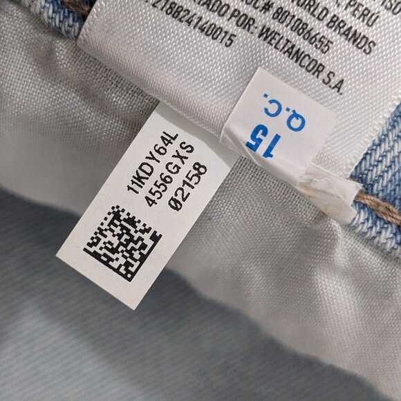 NWT American Eagle Outfitters 18 Raw Hem Jean Perfect Skirt Light Wash Denim 34W - Picture 13 of 13